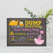 Invitation d'anniversaire conjointe de Constructio (Debout devant)