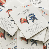 Invitation d'anniversaire conjointe Ninja | Karate