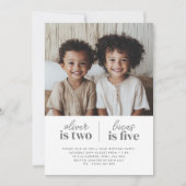 Invitation d'anniversaire conjointe pour garçons - (Devant)