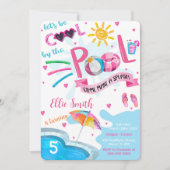 Invitation d'anniversaire Cool Pool (Devant)