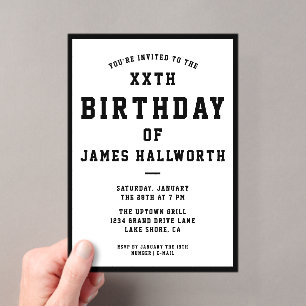 Invitation d'anniversaire cool pour tout âge Noi