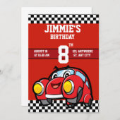 Invitation d'anniversaire Cool unique (Devant / Derrière)