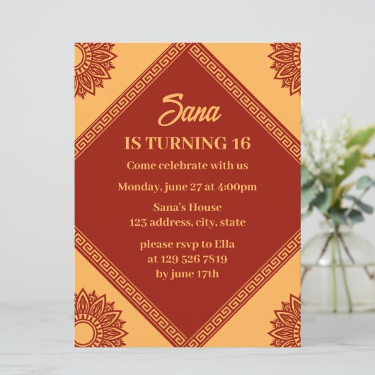 invitation d'anniversaire coréenne (Debout devant)