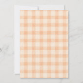 Invitation d'anniversaire Cottage Orange Coquette (Dos)