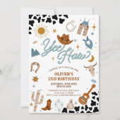 Invitation d'anniversaire cowboy (Devant)