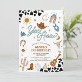 Invitation d'anniversaire cowboy (Debout devant)