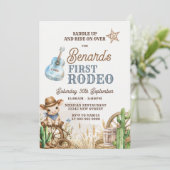 Invitation d'anniversaire Cowboy Premier Rodéo Far (Debout devant)