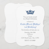 Invitation d'anniversaire Crown Royal avec paillet (Devant / Derrière)