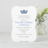 Invitation d'anniversaire Crown Royal avec paillet (Debout devant)