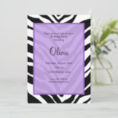 Invitation d'anniversaire Customisée (Debout devant)