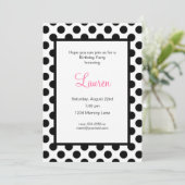 Invitation d'anniversaire customisée (Debout devant)