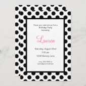 Invitation d'anniversaire customisée (Devant / Derrière)