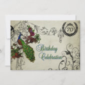 Invitation d'anniversaire Customisée de Peacock Vi (Devant)