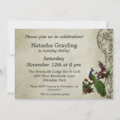 Invitation d'anniversaire customisée par paon (Dos)