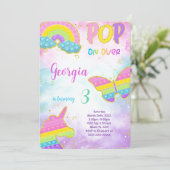 Invitation d'anniversaire Cute Pop it (Debout devant)