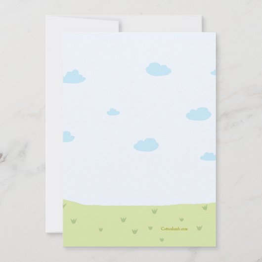 Invitation d'anniversaire Cute Tots (Dos)