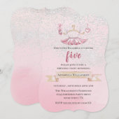 Invitation d'anniversaire Cute Tutu & chaussures d (Devant / Derrière)