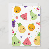 Invitation d'anniversaire Cutie Frutti (Dos)