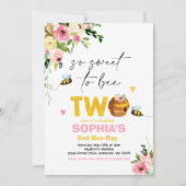 Invitation d'anniversaire d'abeilles Honey Bee Ann (Devant)