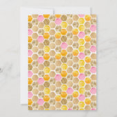 Invitation d'anniversaire d'abeilles Honey Bee Ann (Dos)