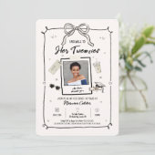 Invitation d'anniversaire d'adieu (Debout devant)