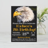 Invitation d'anniversaire d'aigle (Debout devant)