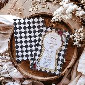 Invitation d'anniversaire d'Alice au pays des merv