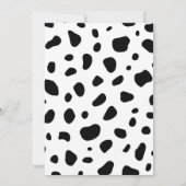 Invitation d'anniversaire Dalmation Let's Paw-ty (Dos)