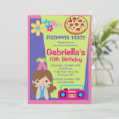 Invitation d'anniversaire d'amusement de soirée (Debout devant)