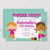 Invitation d'anniversaire d'amusement de soirée (Devant / Derrière)