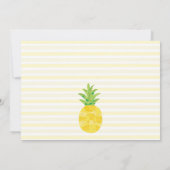 Invitation d'anniversaire d'ananas de Luau de (Dos)