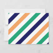 Invitation d'anniversaire d'animaux de fête (Dos)