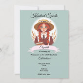 Invitation d'anniversaire d'Anne de Green Gables (Devant)