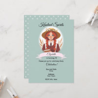 Invitation d'anniversaire d'Anne de Green Gables