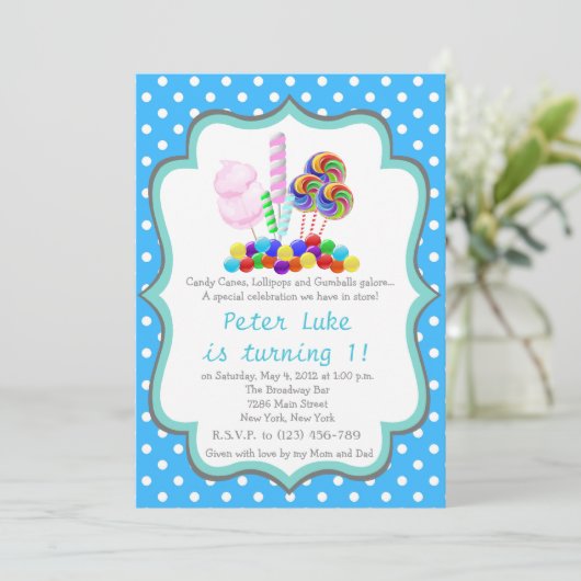 Invitation d'anniversaire d'anniversaire de (Debout devant)