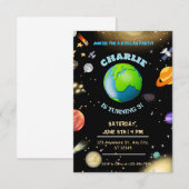 Invitation d'anniversaire dans la galaxie (Devant / Derrière)