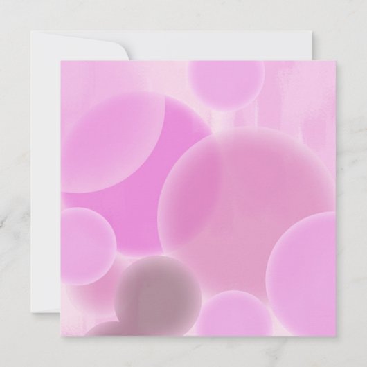 Invitation d'anniversaire dans le rose (Dos)