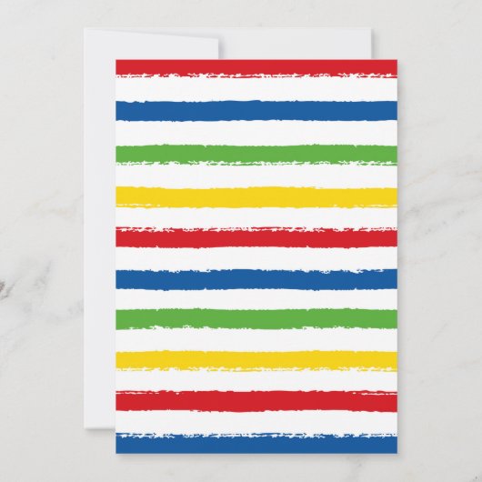 Invitation d'anniversaire dans l'espace (Dos)