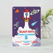 Invitation d'anniversaire dans l'espace - Invitati (Debout devant)