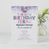 Invitation d'anniversaire dans mon ère d'anniversa (Debout devant)