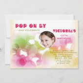 Invitation d'anniversaire dans une bulle (Devant)