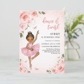 Invitation d'anniversaire Danse & Tournoiement Bal (Debout devant)