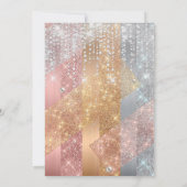 Invitation d'anniversaire d'argent moderne (Dos)