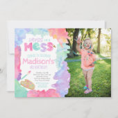 Invitation d'anniversaire d'art (Devant)