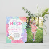 Invitation d'anniversaire d'art (Debout devant)