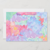 Invitation d'anniversaire d'art (Dos)