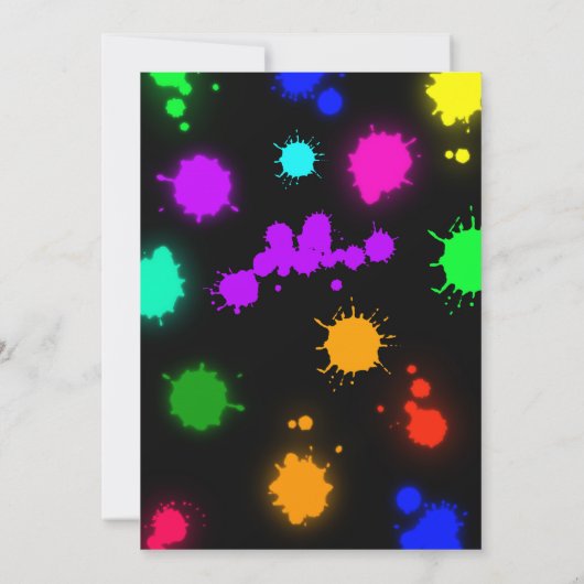 Invitation d'anniversaire d'art Fête artisanale de (Dos)