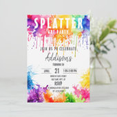 Invitation d'anniversaire d'art, Invitation d'anni (Debout devant)
