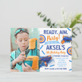 Invitation d'anniversaire Dart Party | Invitation  (Debout devant)