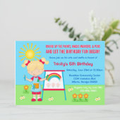 Invitation d'anniversaire d'arts et de métiers de (Debout devant)